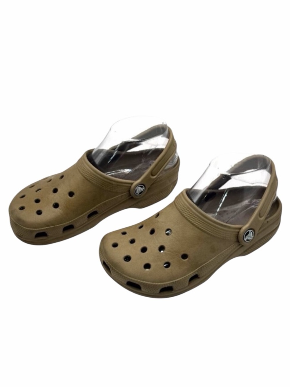 Crocs Shoes Youth Unisex 3 Boys Tan Solid Classic Clog‎ Retro Outdoor